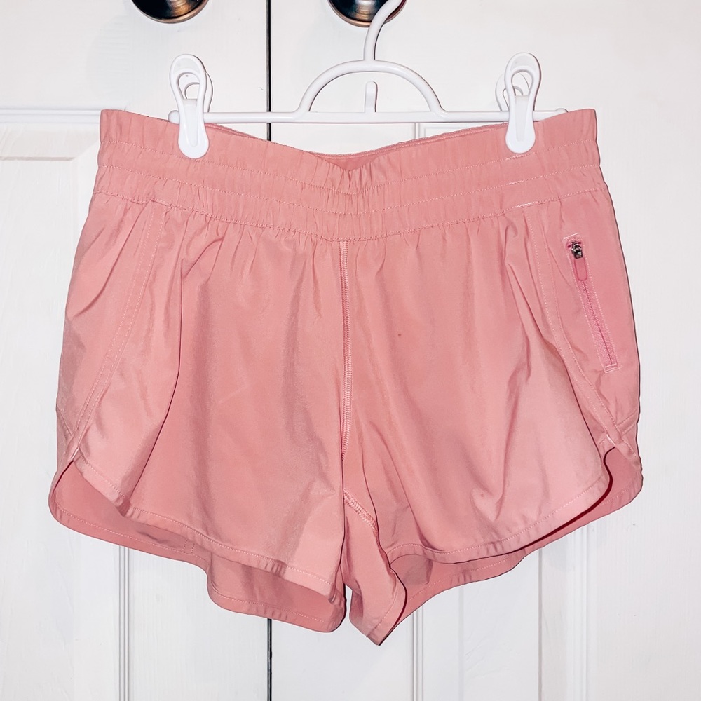 Lululemon Tracker Low-Rise Short in color Pink Puff